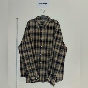 Alex Mill Men's Dress Shirt Plaid Longsleeve Oxford Men's Size XXL / 2X Large